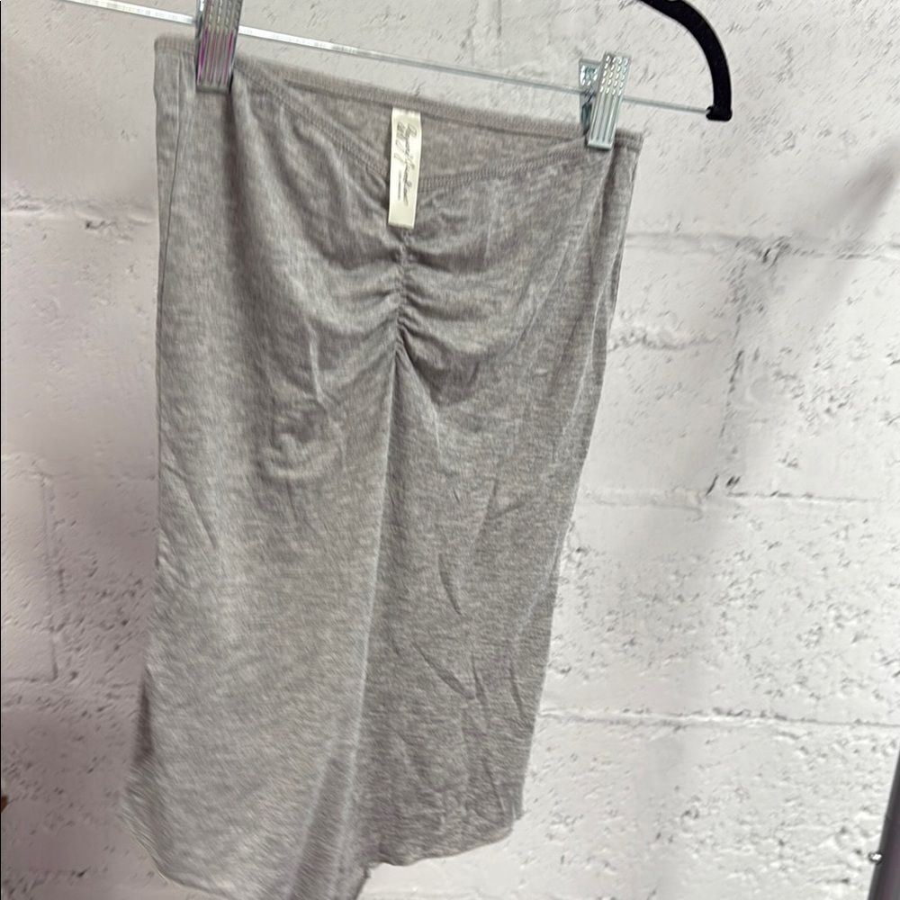 Gray Ruched Women's Body Suit - Size Small - Like New Gypsy Junkies